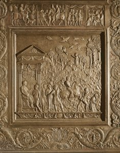 St. Pauls martyrium, detalje fra basilikaens centrale dør, dekoreret 1439-45 (bronze) (se også 247330-247337)