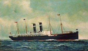Dampskibet Kroonland af Antonio Jacobsen
