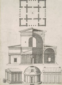 Gamle templer og rotunder (fem designs)
