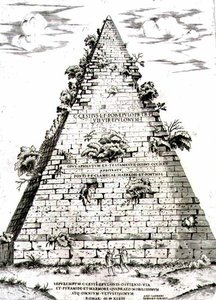 Pyramiden af Caius Cestius bygget c.12 f.Kr., Rom