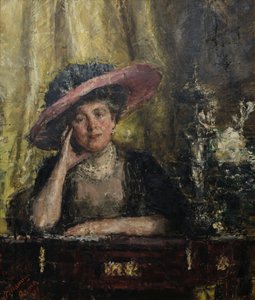 Lady Phillips, 1909. af Antonio Mancini