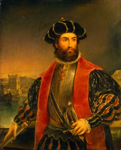 Vasco da Gama (ca. 1460-1524) af Antonio Manuel da Fonseca
