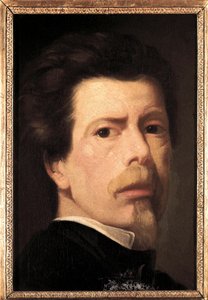 Selvportræt. Maleri af Antonio Maria Esquivel y Suarez de Urbina (1806-1857). olie på lærred