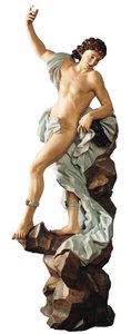 Meleager (polykromt træ) af Antonio Maria Maragliano