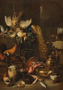 The Larder, sandsynligvis ca. 16501660. af Antonio Maria Vassallo