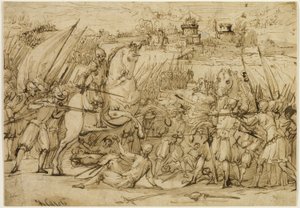 Kampscene af Antonio Maria Viani
