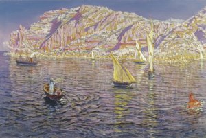 Havbillede. Udsigt over Palma de Mallorca-bugten af Antonio Munoz Degrain