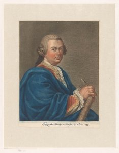 Portræt af kunstneren Francisco Preciado de la Vega Portrætter af kunstnere af Antonio Pazzi