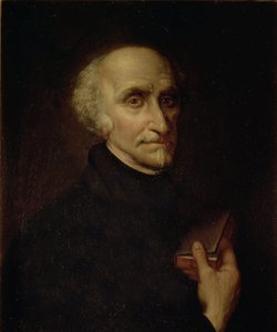 131-0795081/1 Portræt af Pedro Calderon de la Barca (1600-81) spansk digter og dramatiker (olie på lærred)