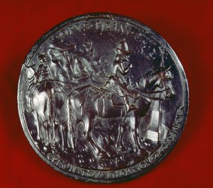 Medalje forestillende John Paleologus VIII (d.1448) (bronze) af Antonio Pisanello