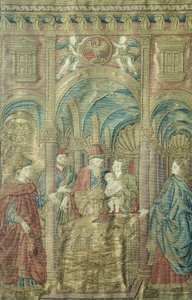 Johannes Døberens omskæring af Antonio del Pollaiuolo (ca. 1431-1498), broderede dragter af Antonio Pollaiuolo