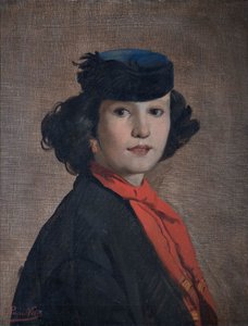 Portræt af Nerina Badioli, ca 1866.