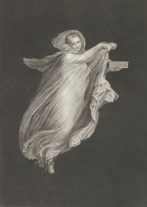 En bacchante iført et hættesjal og med en æske i venstre hånd, sat ag..., ca. 1795-ca. 1820. af Antonio Ricciani