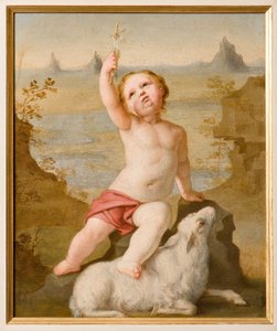Infant St. John (olie på pap) af Antonio Simonazzi