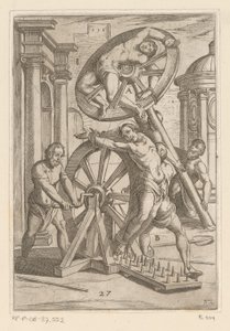 Tortur med skarpe spidser og hjul Tortur udsat af kristne martyrer (serietitel) Varia tormentorum et supplicioru crudelium (...) (serietitel)