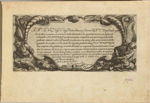 Frontispice: Dedikation til Pietro Strozzi af Antonio Tempesta
