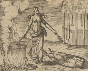 Medea Restoring Aesons Youth Medea,..., Udgivet efter 1606. af Antonio Tempesta