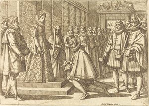 Filip af Spanien før Margaret af Østrig af Antonio Tempesta