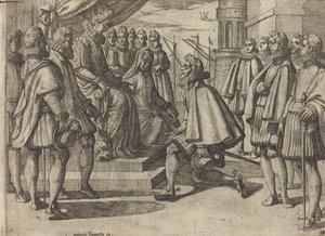 Spansk hertug før Margaret af Østrig [verso] af Antonio Tempesta
