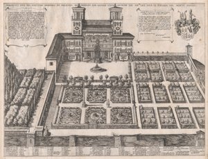 Mirror of Roman Magnificence: Monte Pincio Palace and Gardens, midten af ​​..., midten til slutningen af ​​det 16. århundrede. af Antonio Tempesta