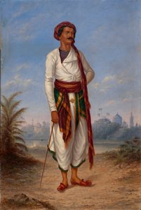 hinduistisk mand, ca. 1893. af Antonio Zeno Shindler