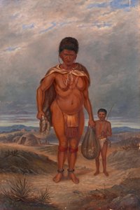 Hottentot Kvinde og Børn, ca. 1893.