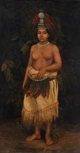 Samoansk kvinde, ca. 1885-1899.
