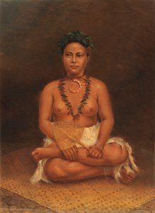 Samoansk kvinde, ca. 1890-1899.
