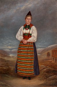 Svensk dame, ca. 1893. af Antonio Zeno Shindler
