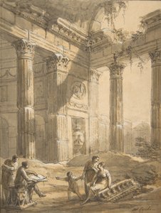 Artist Among Ruins, 1700-tallet.