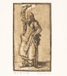 Sankt Simon Kristus og de tolv apostle (serietitel) af Antonio da Trento (attributed to)