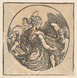Heilige Cecilia musicerend