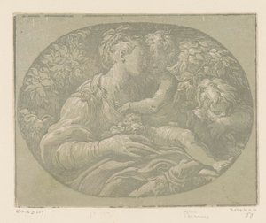 Maria med barn og Johannes Døberen Mary med rosen af Antonio da Trento
