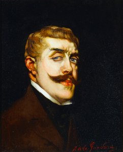 Portræt af digteren Jean Lorrain 1855-1906, ca. 1900 af Antonio de la Gandara