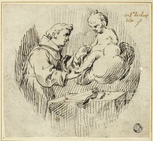 Sankt Antonius af Padua med Jesusbarnet