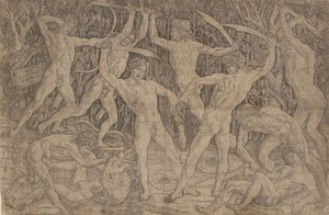 Slaget om de nøgne mænd, ca. 1470-90., ca. 1470-90. af Antonio Pollaiuolo