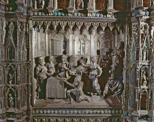 Herodes fest med Salomes-dans, Argentos alter, 1478 (sølv) af Antonio di Salvi