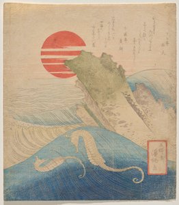 Søheste før et stigende nytår af Aoigaoka Keisei