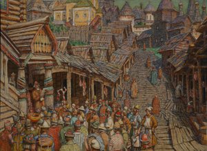 Læser en edikt af Apollinari Mikhailovich Vasnetsov