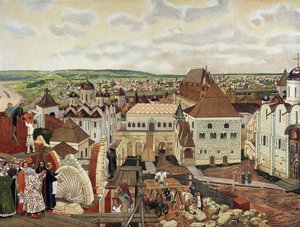 I Kreml i Moskva, slutningen af det 19. - begyndelsen af det 20. århundrede.
