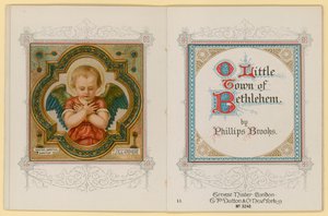 Illustration til O Little Town of Bethlehem (chromolitho) af Archibald Henning