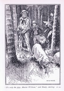 Det er kun grisene, mester William, sagde Ready, 1900-tallet af Archibald Webb