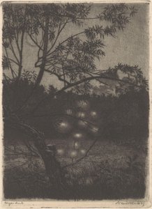 Have med lysende træ af Arend Hendriks (signed by artist)