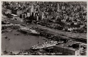 Havn og delvis udsigt over byen, Buenos Aires, Argentina