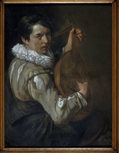 Lutespilleren (olie på kobber)