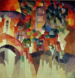 Kislovodsk landskabslandskab med porte, 1913