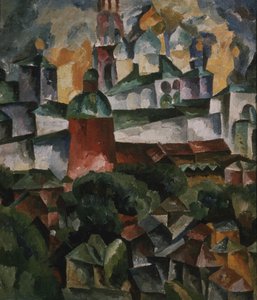 Landskab med Treenigheds-Sergius-klosteret, 1920