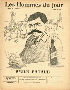 Cover af ""The Men of the Day"", Satirical in B & W af Aristide Delannoy
