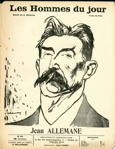 Cover af "" The Men of the Day "", Satirical in B & W af Aristide Delannoy