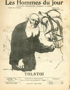 Cover af "" Dagens mænd"", Satirical in N & B af Aristide Delannoy